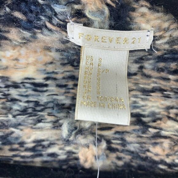 Chunky Knit Open Front Cocoon Cardigan Sweater S - Picture 5 of 5